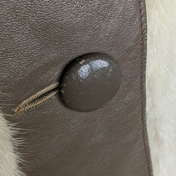 Vintage 60's Mink & Leather Coat by Sam Bifano Furs - Picture 12 of 15